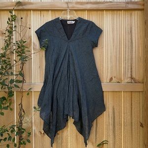 Fabindia 100% Cotton short sleeve Kurta top / Tunic in black, size S